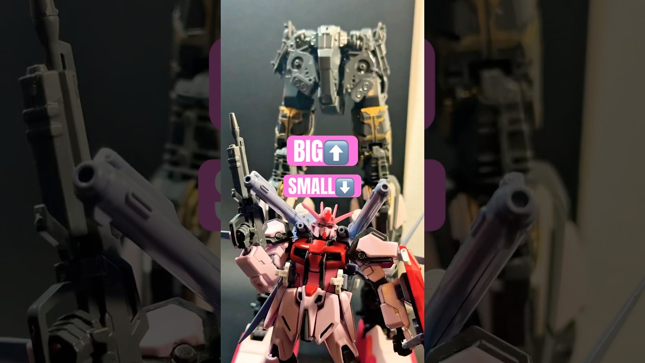 HG 1/144 scale vs.PG 1/60 STRIKE ROUGE  #gundam #gunpla