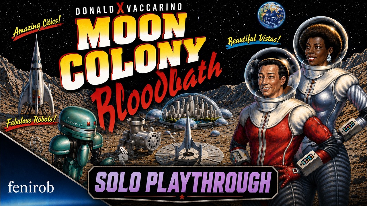 Настольная игра «Кровавая баня в лунной колонии» | Одиночное прохождение