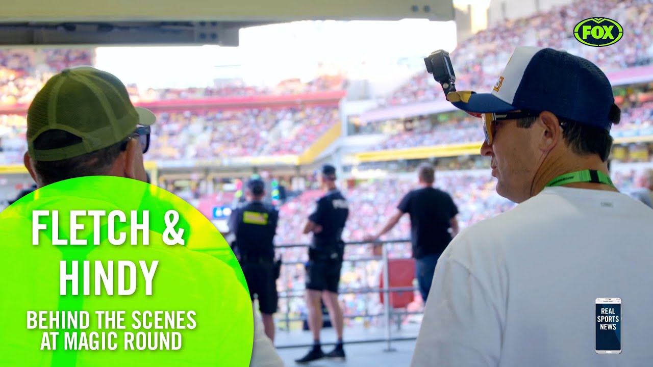 Fletch & Hindy go behind the scenes at Magic Round I The Late Show with Matty Johns I Fox League