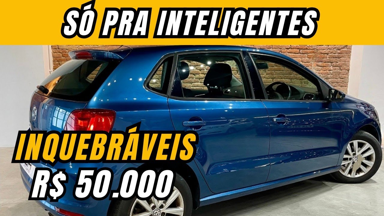 5 Carros Usados Até 50 Mil Reais Que São Confiáveis e Duram uma Vida!