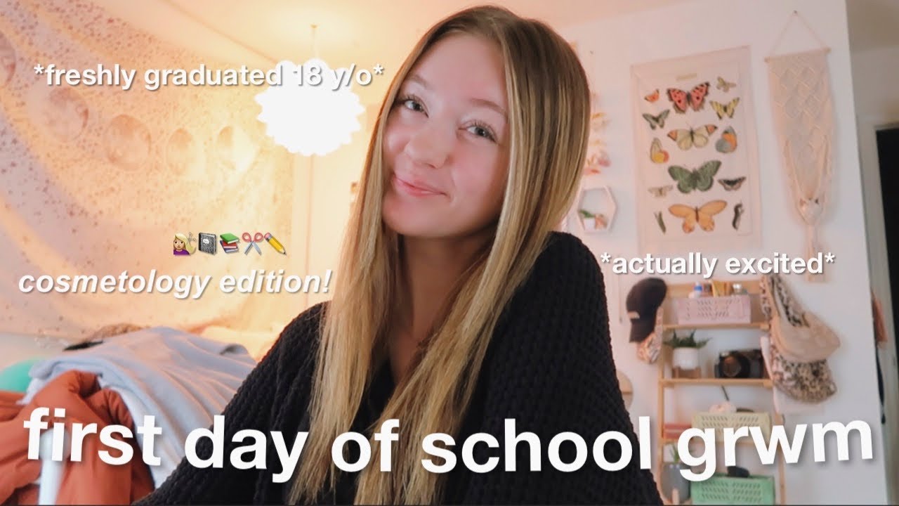 GRWM for the first day of school! *cosmetology edition*