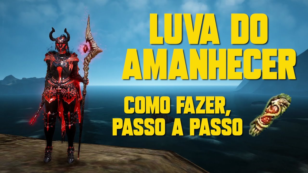LUVA DO AMANHECER - COMO FAZER, PASSO A PASSO