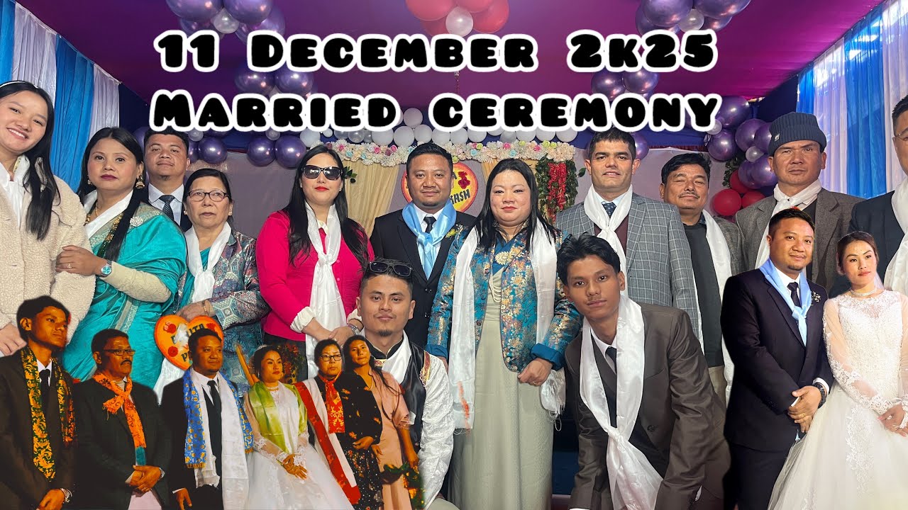 Married ceremony vlogs n congratulations ashang n anee happy married life  #marriedceremony 