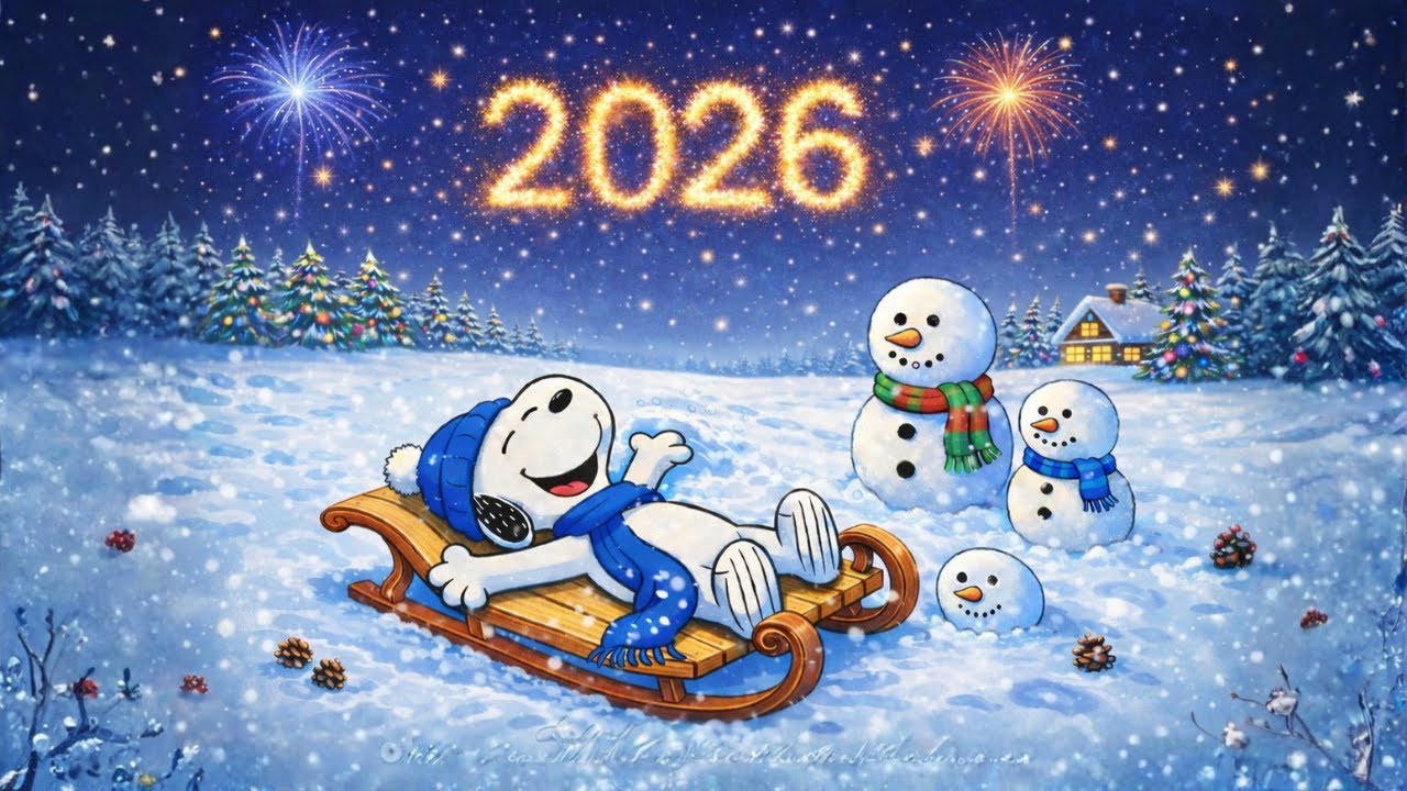❄️🔥 New Year Cozy Winter Lofi with Snoopy ❄️ Chill Beats for Study, Relax & Good Mood