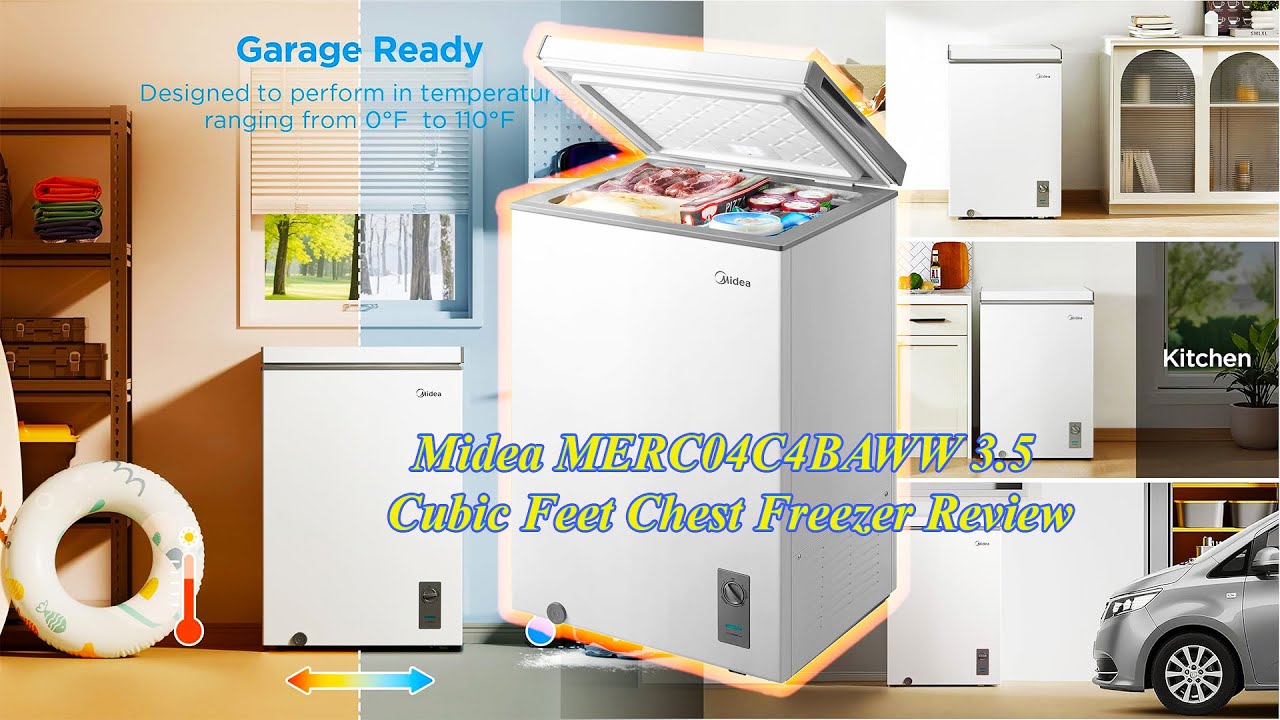 e-commerce review/Midea 3.5 Cu.Ft Convertible Chest Freezer &ndash; Compact Freezing with Flexibility!