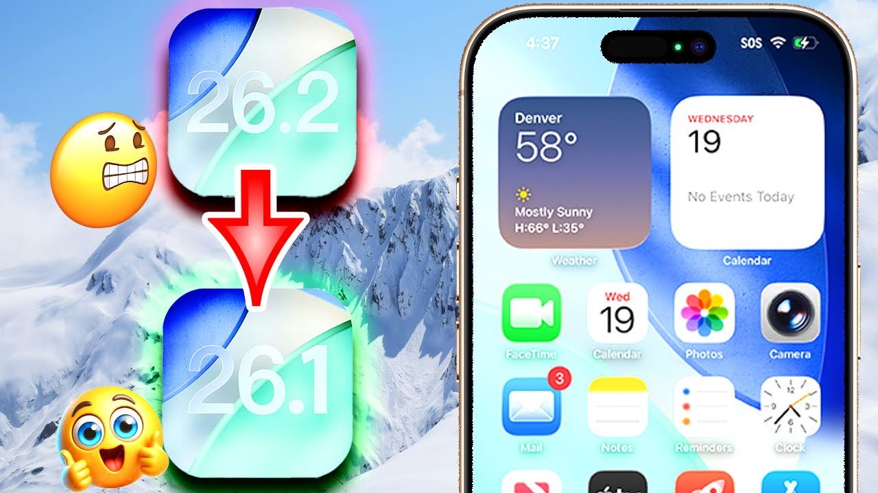 *СРОЧНО* Как понизить версию iOS 26.2 до 26.1 (iPhone и iPad)