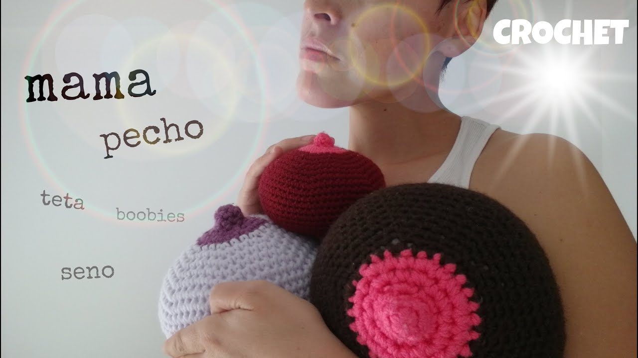 😲 MAMA, pecho, SENO, teta a CROCHET ❤️ | Día internacional del CÁNCER de MAMA 🎗