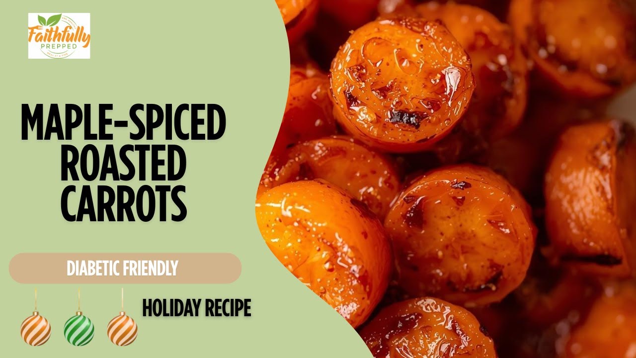 Diabetic Friendly: Maple-Spiced Roasted Carrots