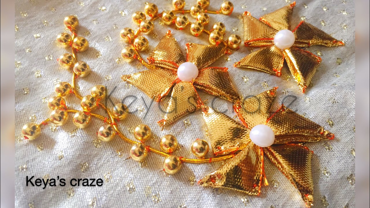 Tutorial NO-171/  Rajasthani Gota lace embroidery variation | Gota work tutorial | Keya’s craze