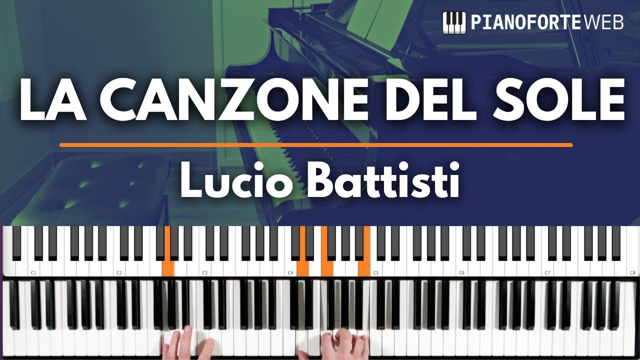 LA CANZONE DEL SOLE - Lucio Battisti (Tutorial Pianoforte)