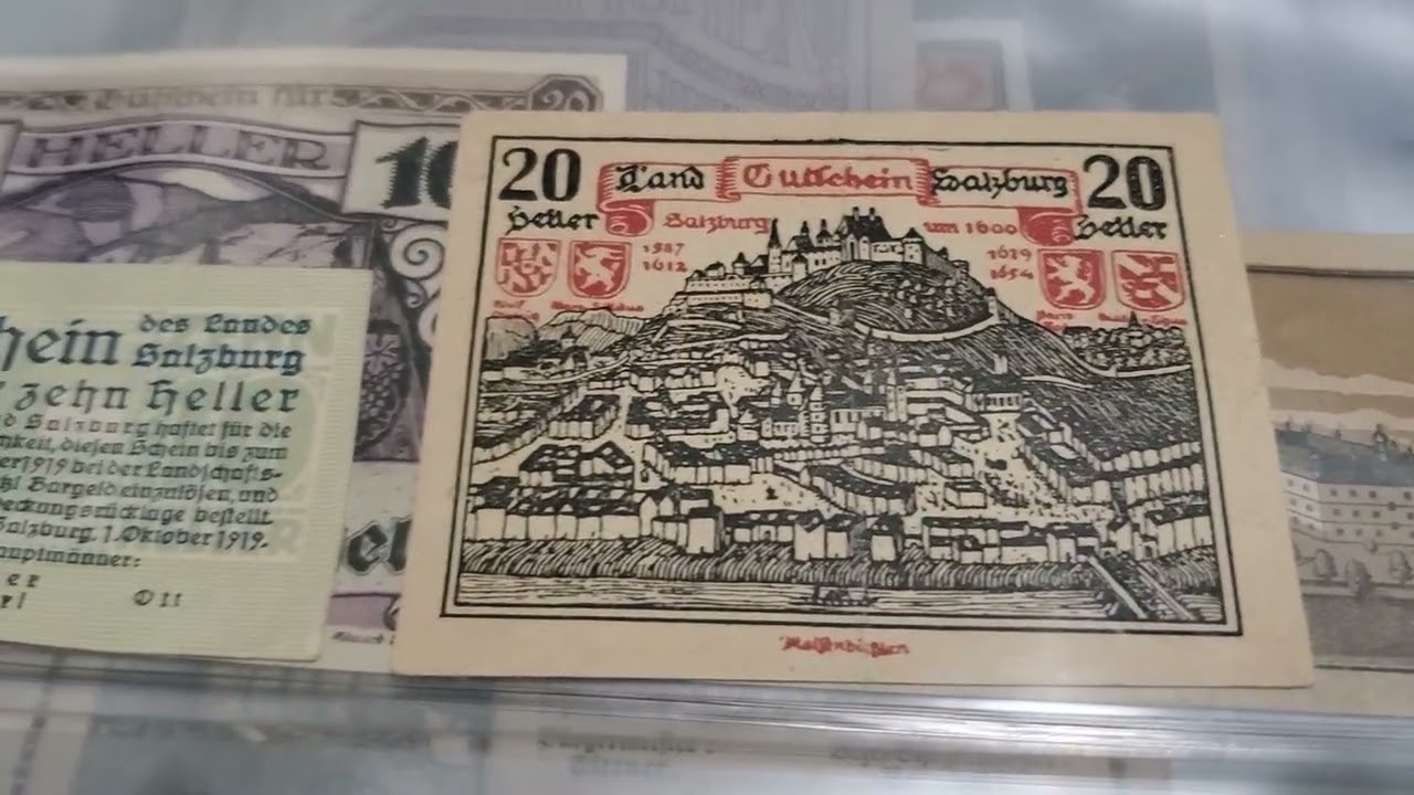 Mi colección de Notgeld. Billetes de Emergencia Alemanes y Austriacos.