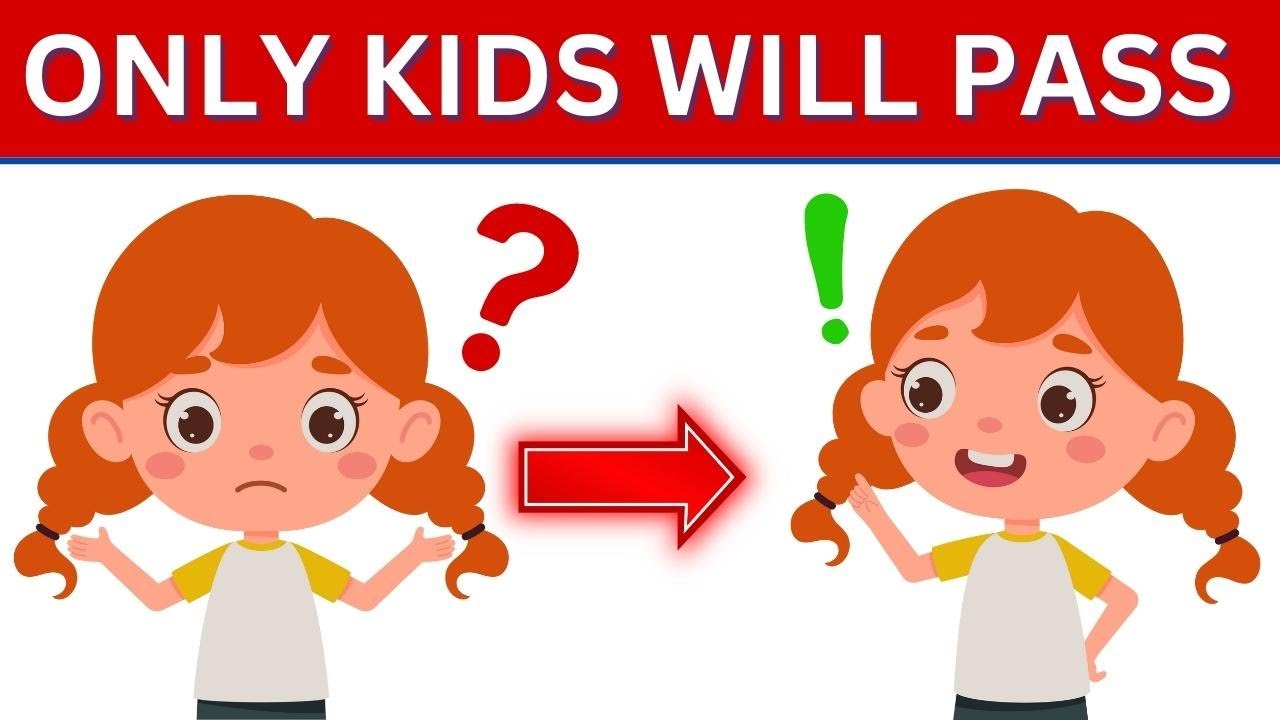 🌟Kids Rule: Only KIDS Can Solve These Picture Riddles 🧩#pictureriddles #creativethinking
