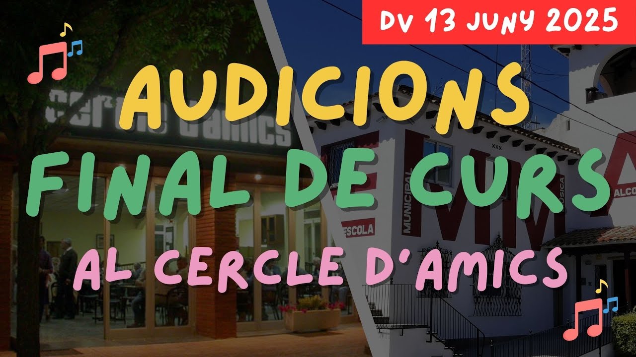 Audicions final de curs 2024-2025 (DIVENDRES)