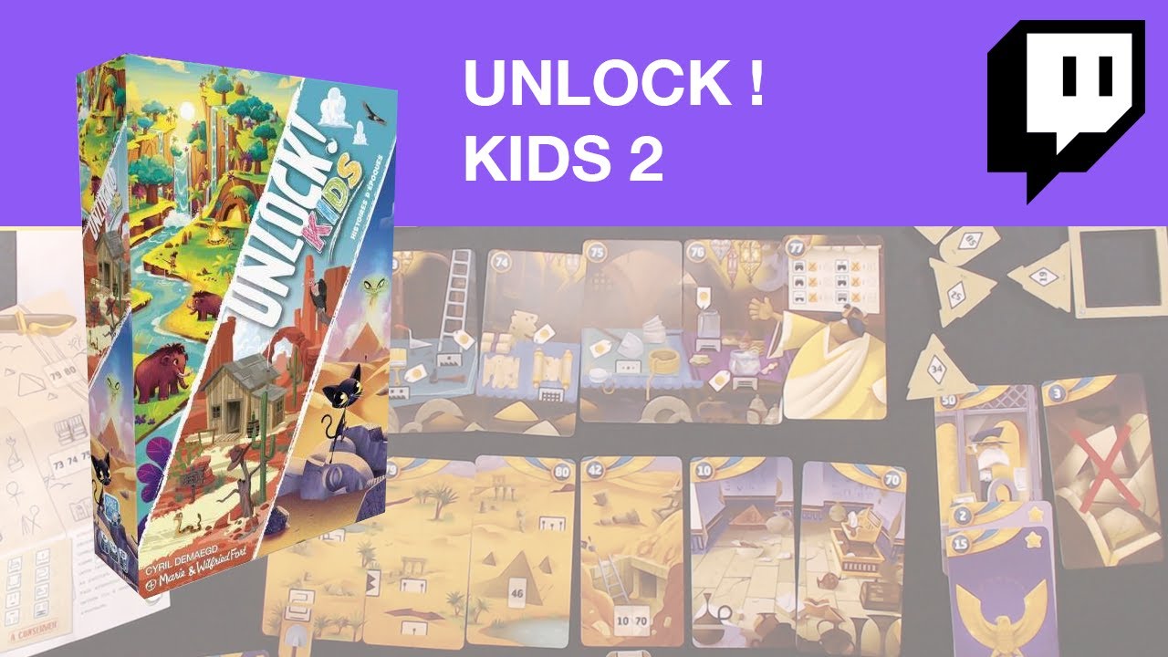 Unlock ! Kids 2 - Histoires d'époques - 2 joueurs (enfant + adulte) Replay du live