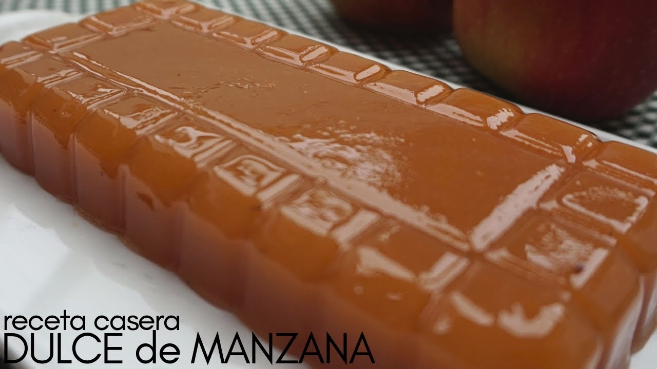 Dulce de manzana  Receta casera, natural y fácil