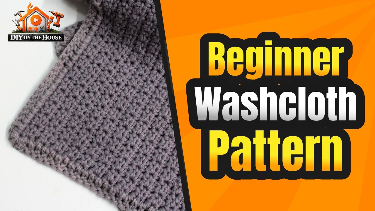 Cotton Yarn Projects:   Beginner Cotton Crochet Washcloth - EASY & FUN!