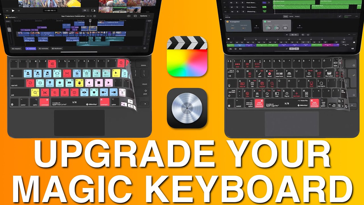 You NEED this for your Magic Keyboard! Editors Keys Final Cut/Logic Pro Review