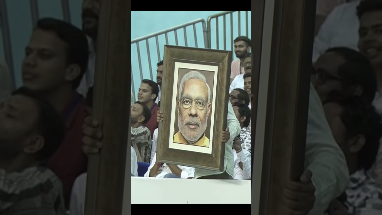 Surat Youths with PM Modi's Painting Get His Attention