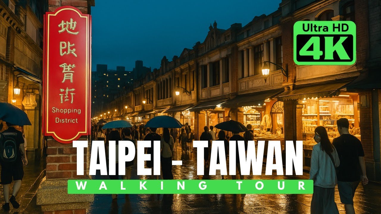 Taipei City Walk | From Dihua Old Street to Ximen | 4K HDR Immersive Tour