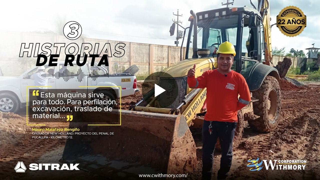 Historia de Ruta 3 - MAURO MALAFAYA RENGIFO, Operador New Holland