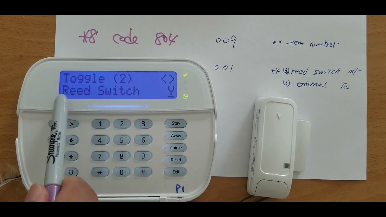 DSC PG9945 external contact programming