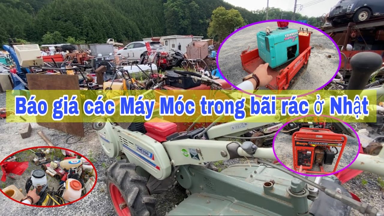 Vào Bãi Rác Tìm Báo Giá Cho Anh Em Máy Phát Điện - Máy Cắt Cỏ - Máy Rải Vôi/ Hàng Nhật Bãi