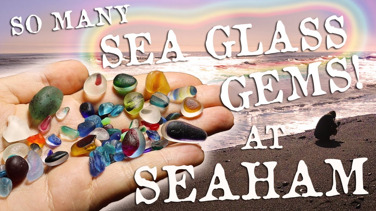 The MOST MULTIS We have EVER found! Sea Glass Hunting At SEAHAM!