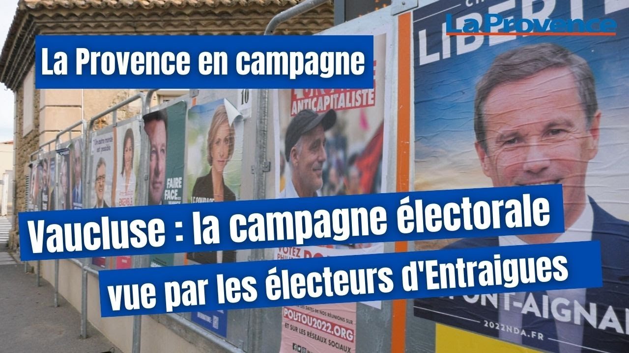 La campagne électorale vue par les habitants d'Entraigues-sur-la-Sorgue