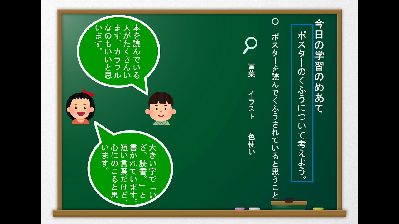 小３国語（光村図書）ポスターを読もう①