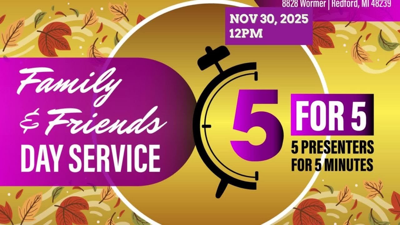5 For 5 Presentation | Proverbs 3:5-6 | Men of New Found Hope Community Church