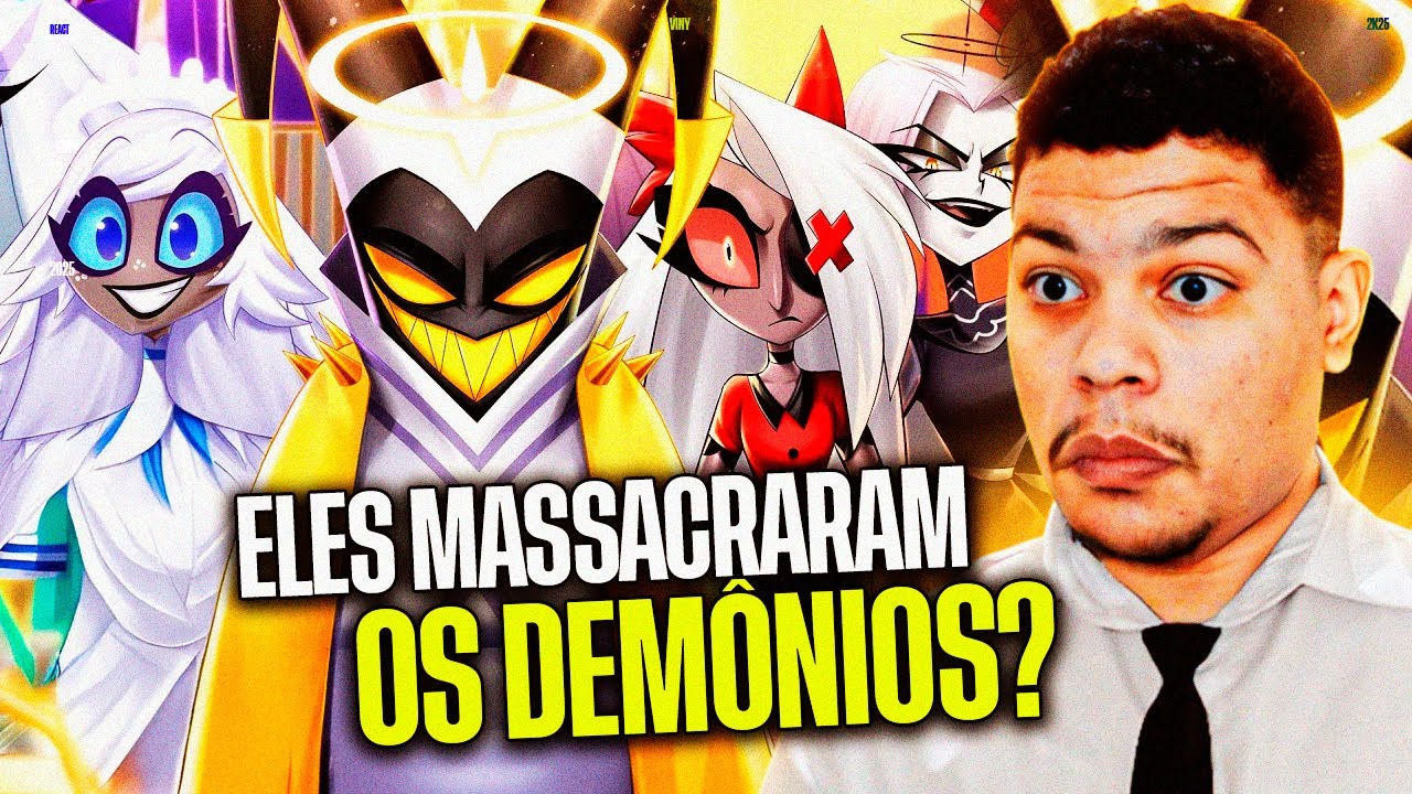 OLHA AS REFERÊNCIAS! | Paraíso | Anjos (Hazbin Hotel) | Ninja [REACT]