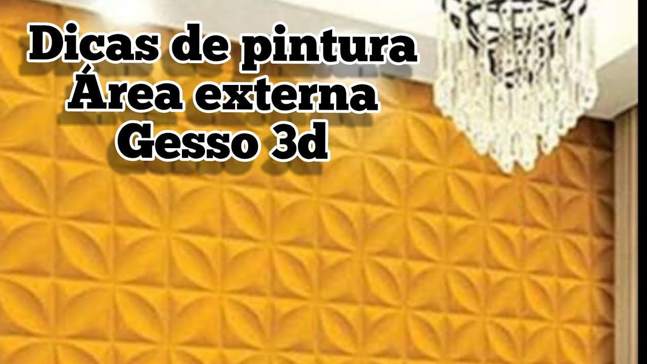 DICAS DE PINTURA PARA ÁREA EXTERNA - DIY - PEÇA CIMENTICIA - PASSO A PASSO - GESSO 3D - AULÃO- DECOR