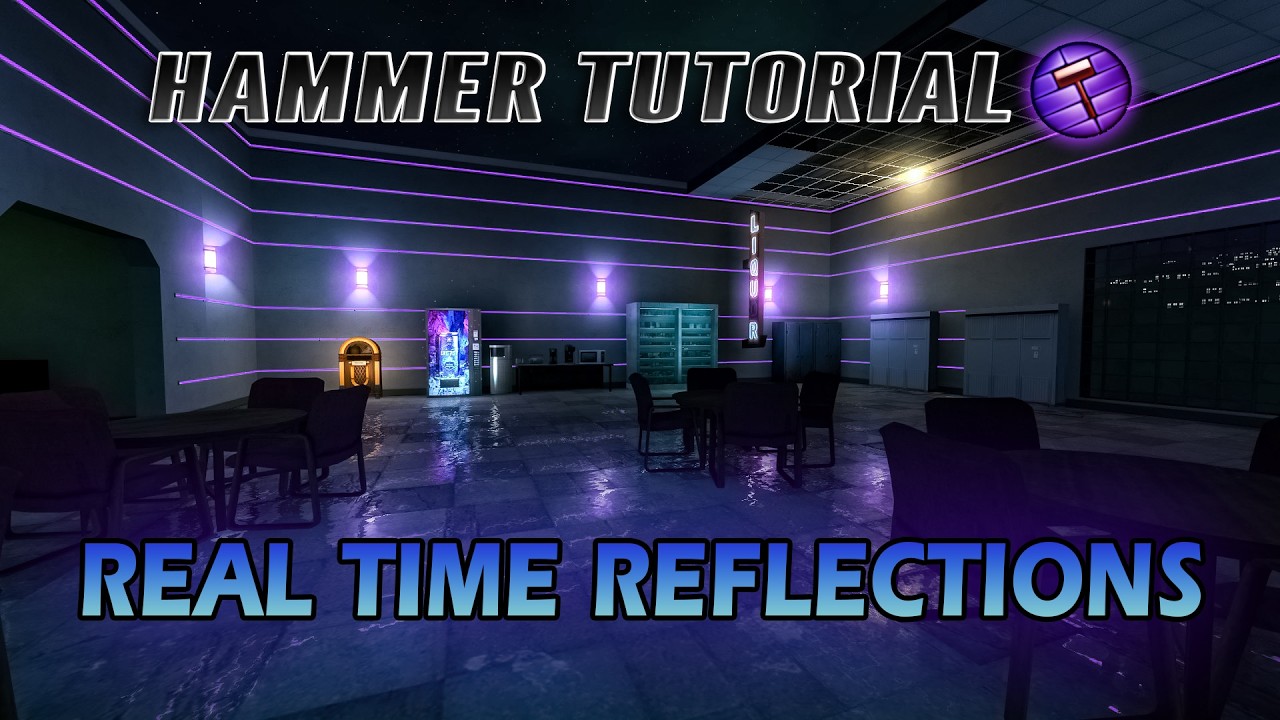 How to make REAL TIME REFLECTIONS in HAMMER EDITOR