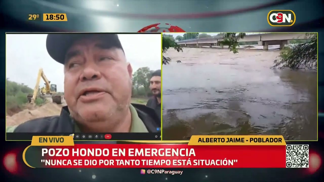 Pozo Hondo en emergencia tras desborde del río Pilcomayo