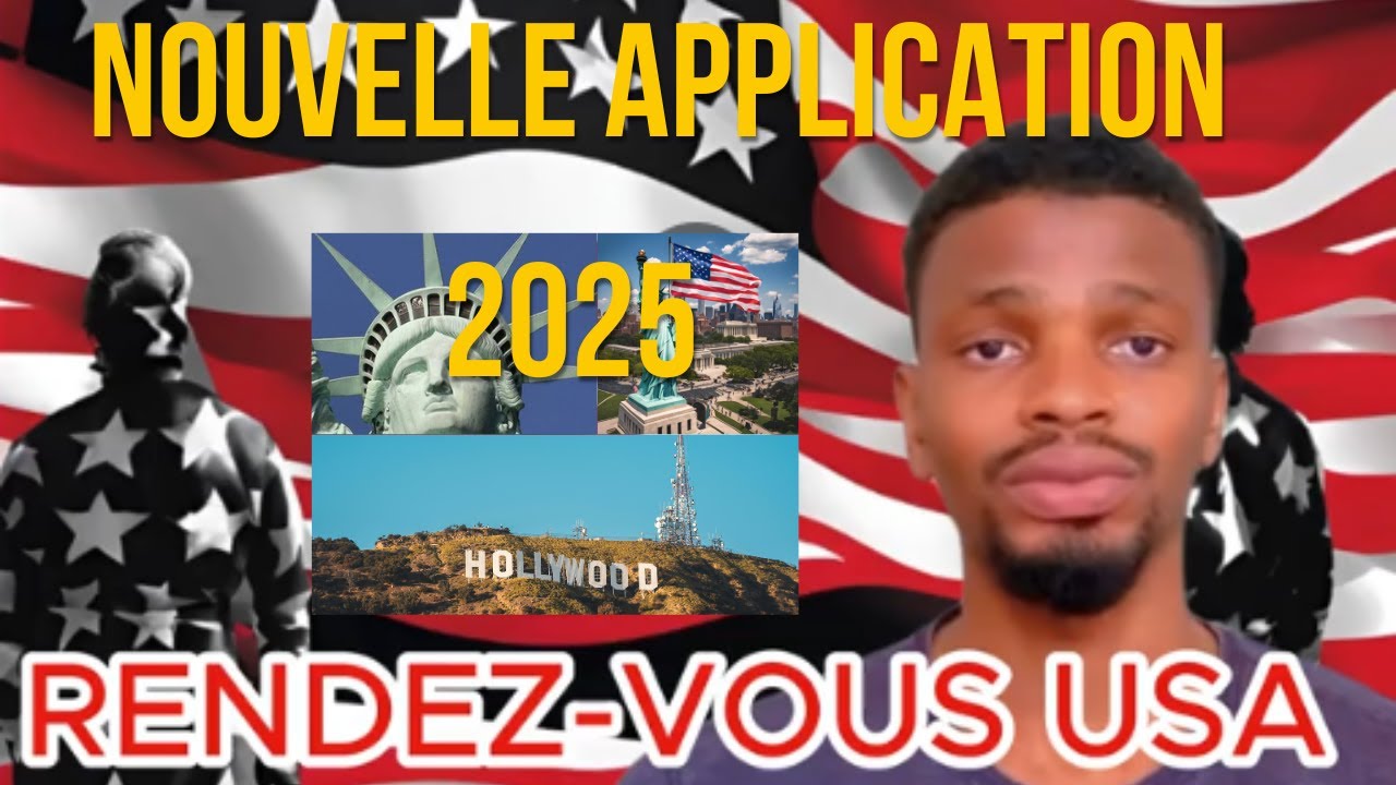 Comment prendre rendez-vous USA (États-Unis) en 2025-2026 sur la nouvelle application depuis 🇸🇳,🇫🇷..