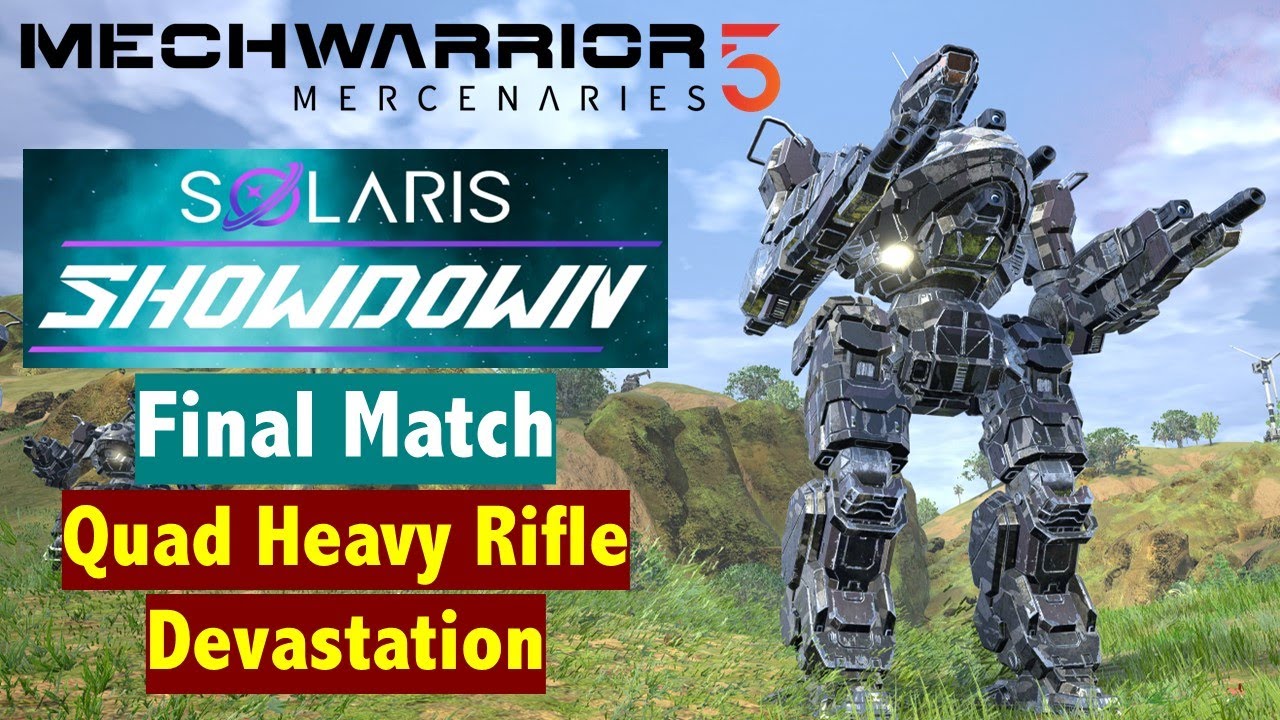 Annihilator as a Dedicated Sniper! Solaris Showdown: Final Match (MechWarrior 5 Mercenaries)