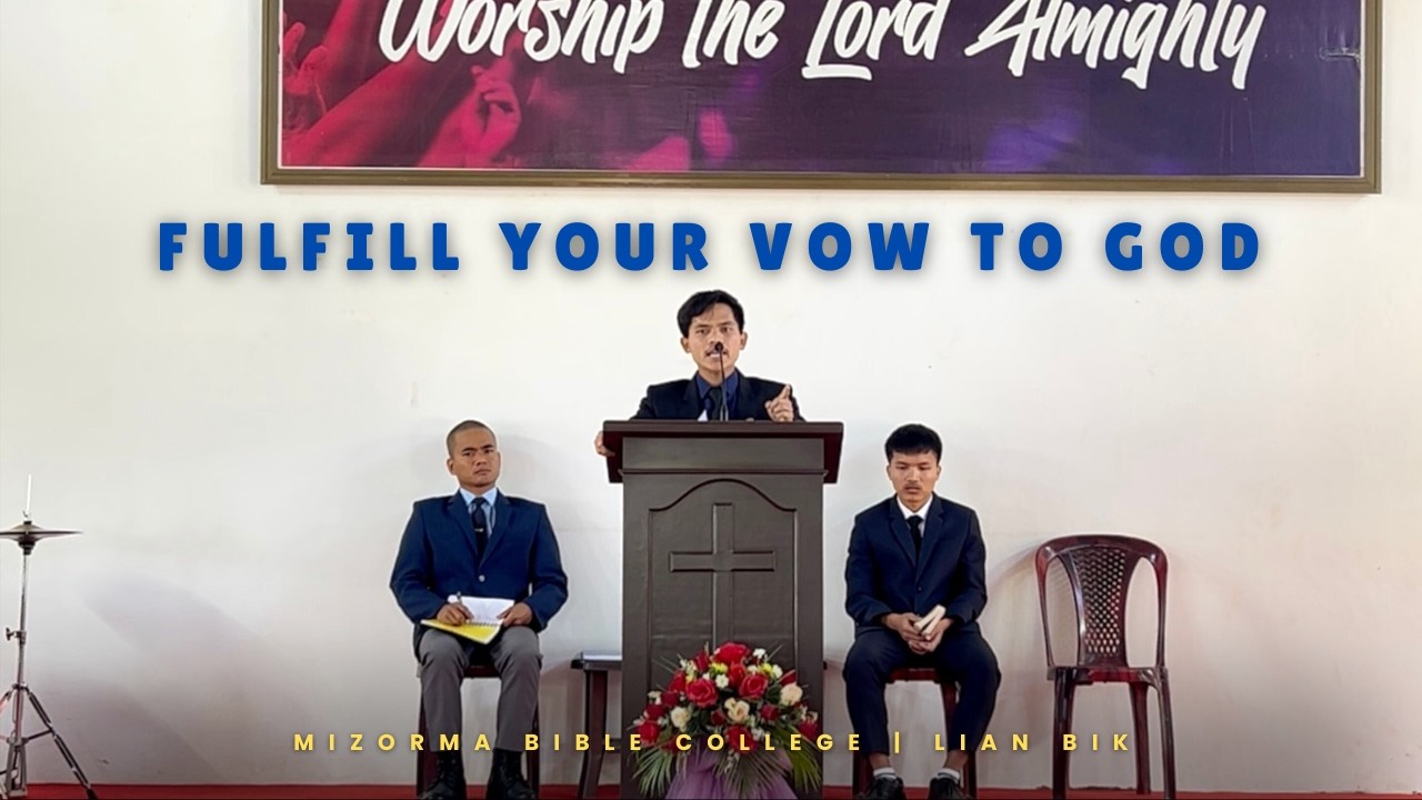 Mizoram Bible College | Lian Bik (B.Th. Final Year) | Homiletic Practical Preaching