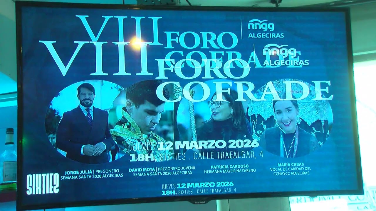 NN.GG celebra en Algeciras el VIII Foro Cofrade con representantes del ámbito local