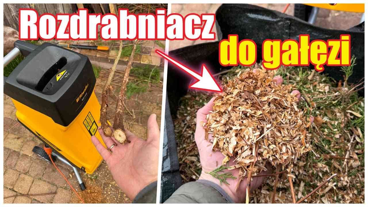ROZDRABNIACZ ELEKTRYCZNY DO GAŁĘZI RIWALL 3500W