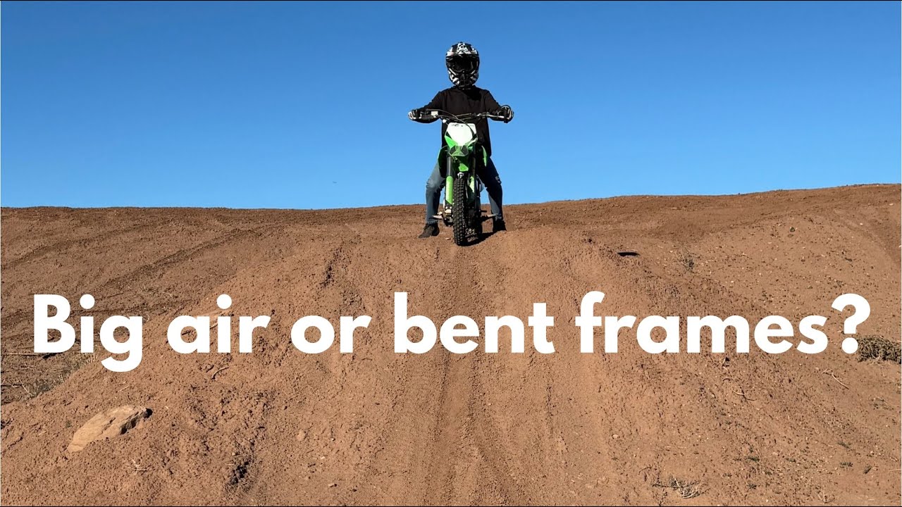Getting some big air! +riding at the sand track