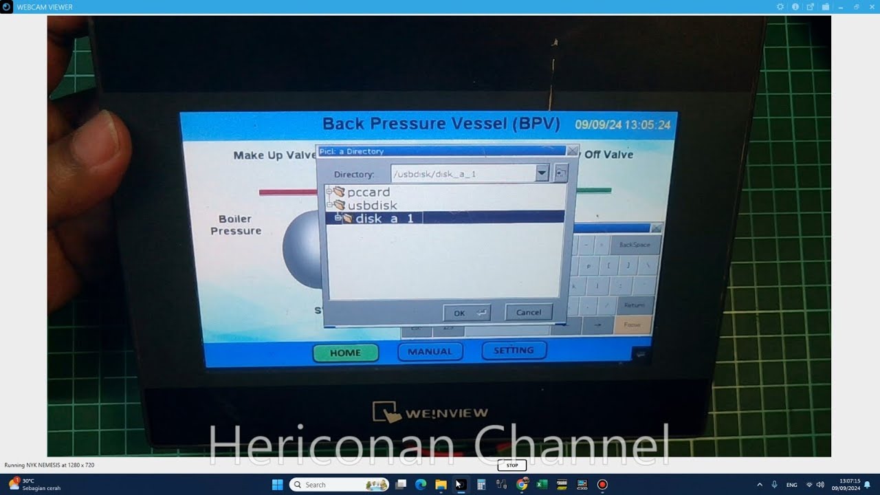 Cara Upload dan download HMI weintek/weinview menggunakan usb drive (flashdisk)