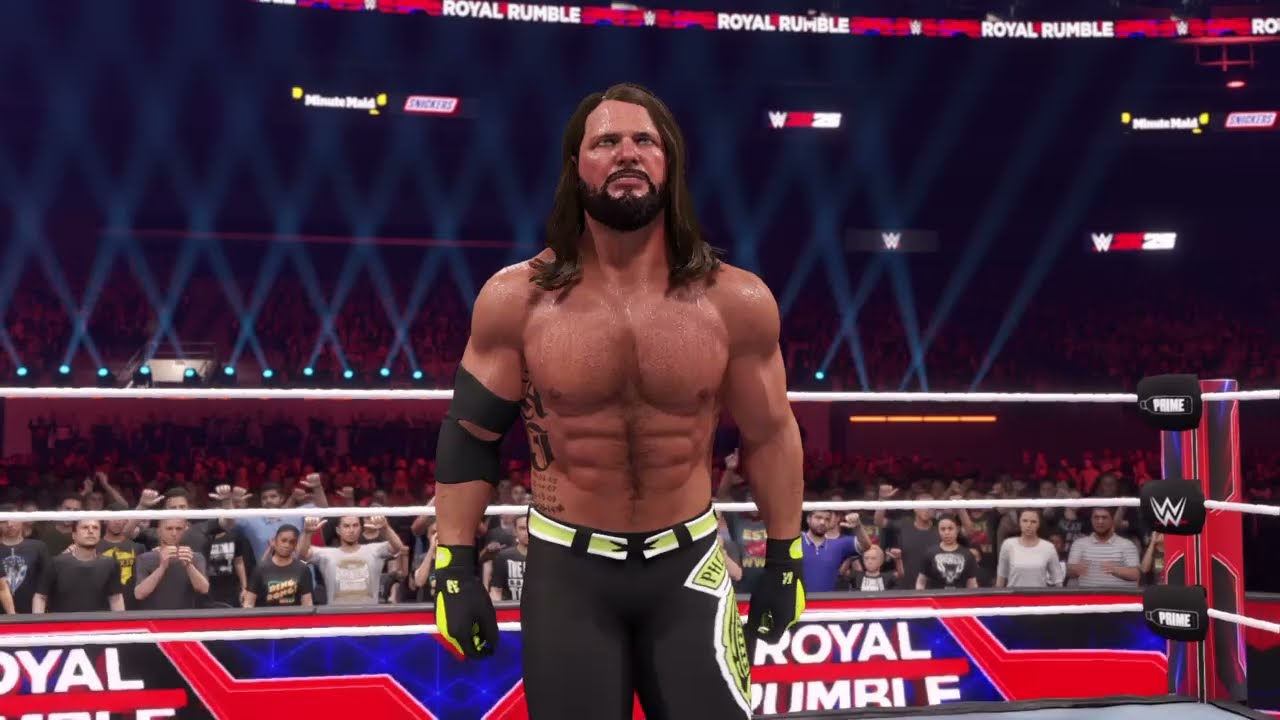 WWE 2K25 - AJ Styles vs. Gunther - No Holds Barred (M) 
