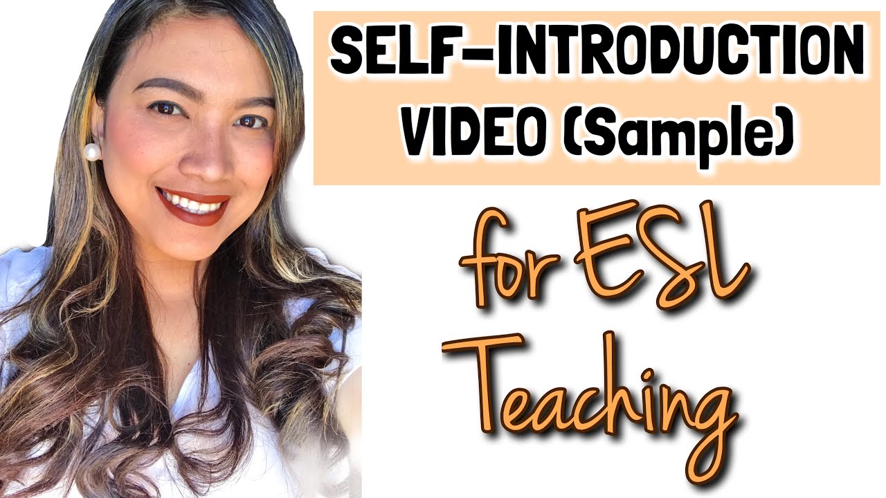 Sample SELF-INTRODUCTION VIDEO | ESL Teacher | Online Teaching