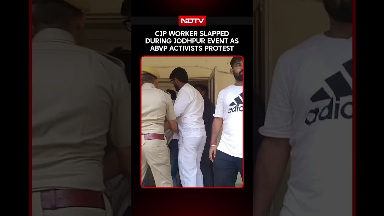 CJP Worker Slapped During Jodhpur Event As ABVP Activists Protest