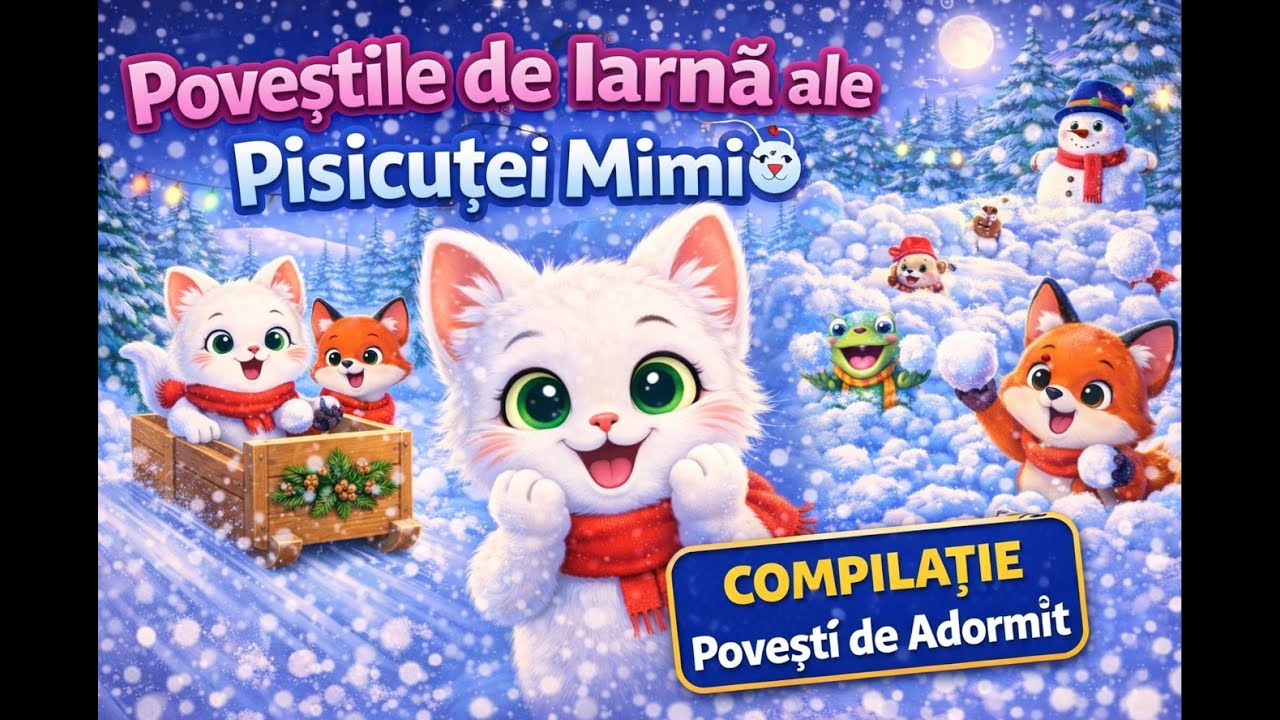 Povești de adormit cu Mimi ❄️ | Compilație de iarnă – povești liniștitoare pentru copii