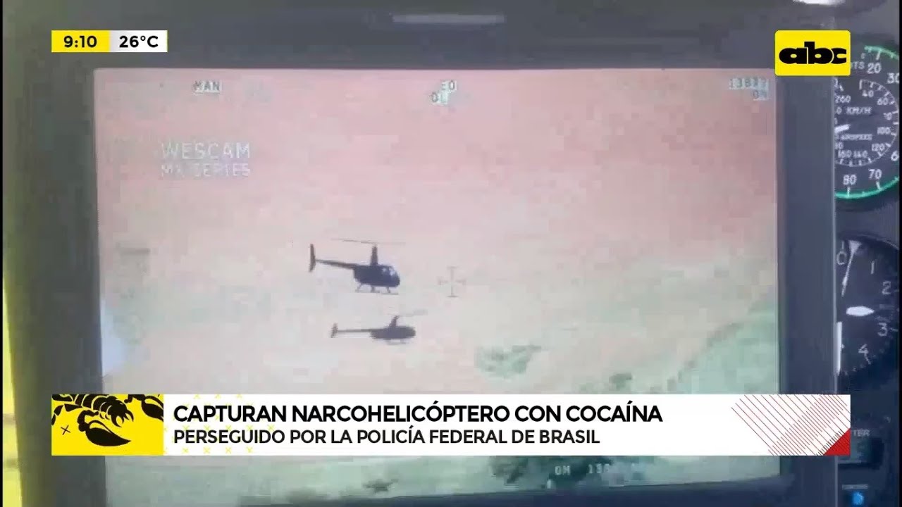 Así capturaron en Brasil un narco helicóptero que salió de Paraguay