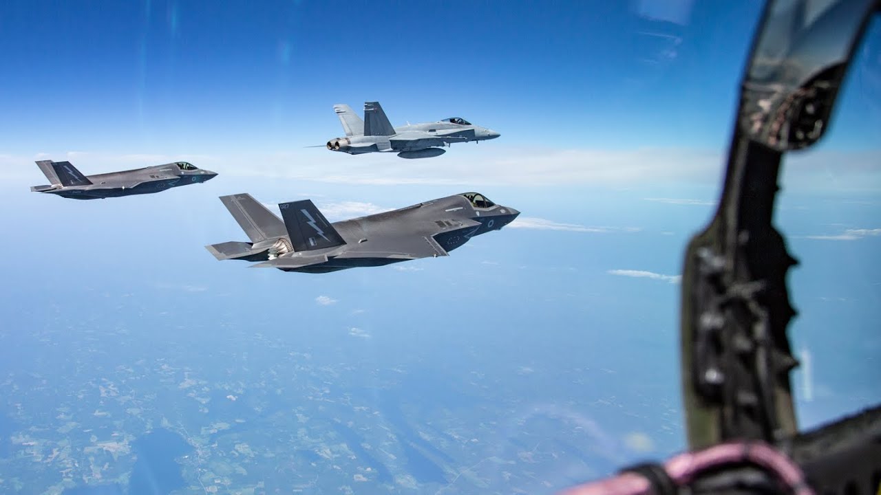 Ison-Britannian kuninkaallisten ilmavoimien F-35-hävittäjät Karjalan lennostossa