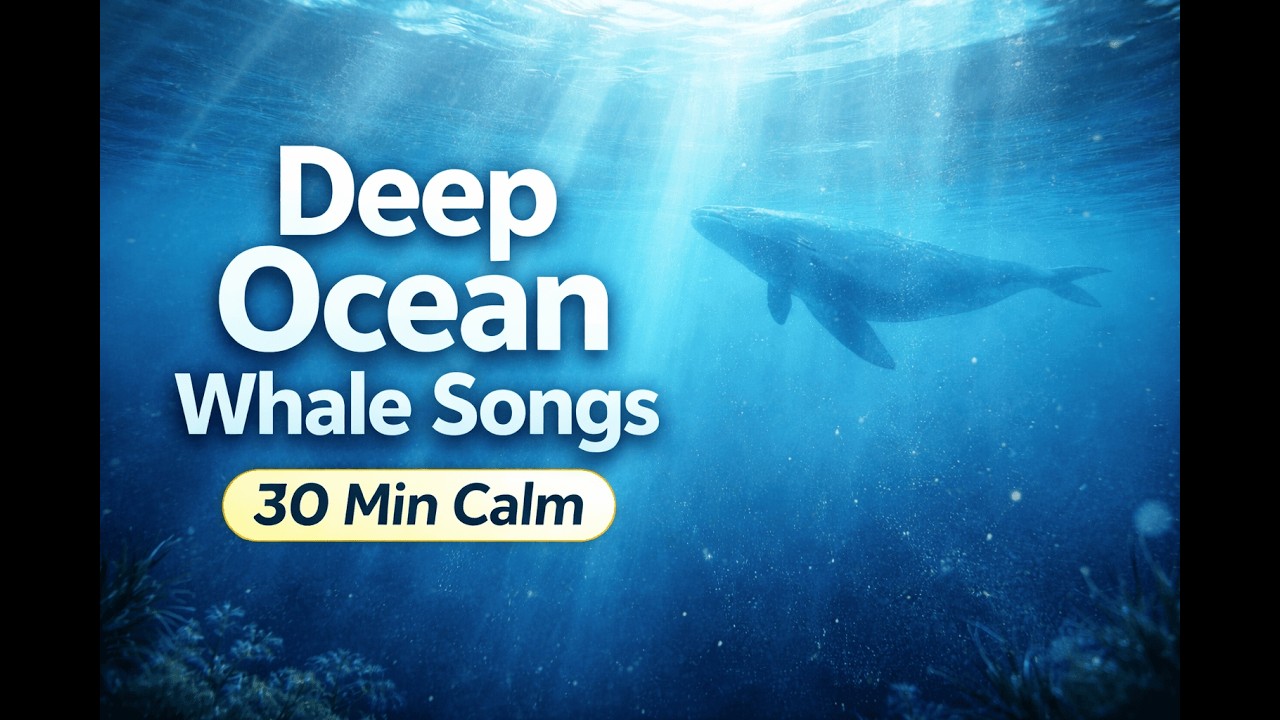30 Minutes Deep Ocean Ambience 🌊 Whale Songs for Meditation, Focus & Relaxation