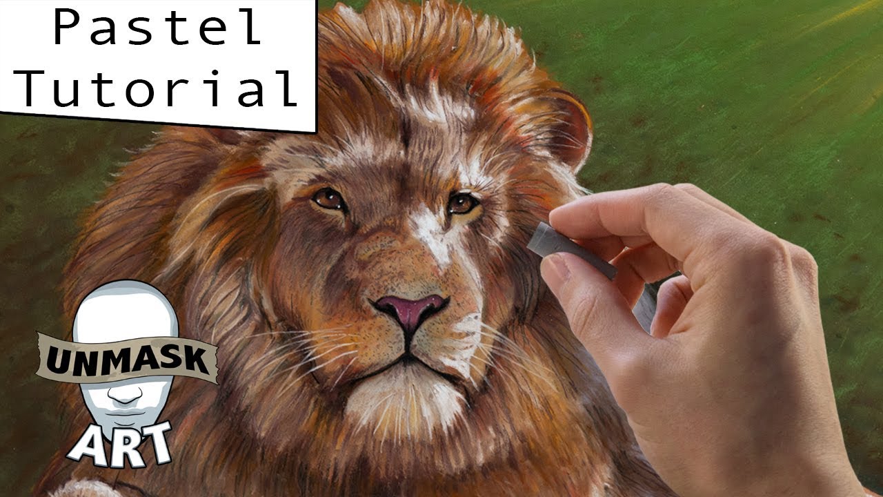 Soft Pastel Lion Painting Tutorial