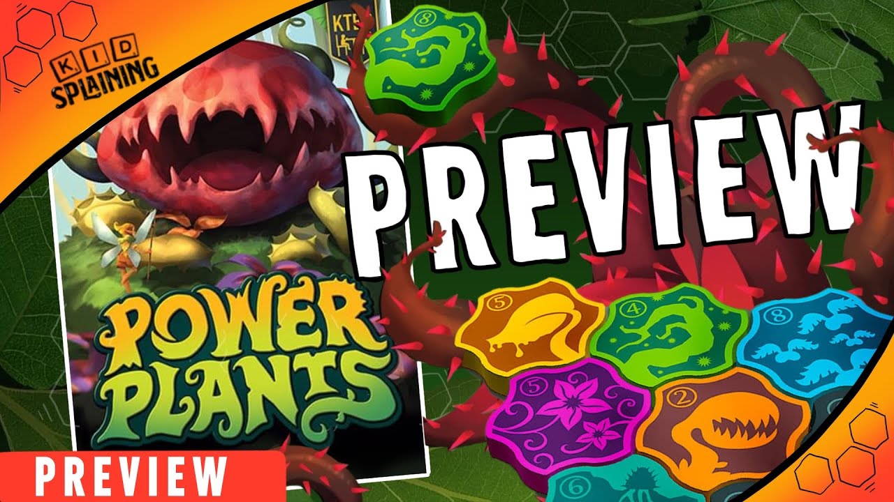 Обзор и прохождение настольной игры Power Plants на Kickstarter | Превью Kidsplaining